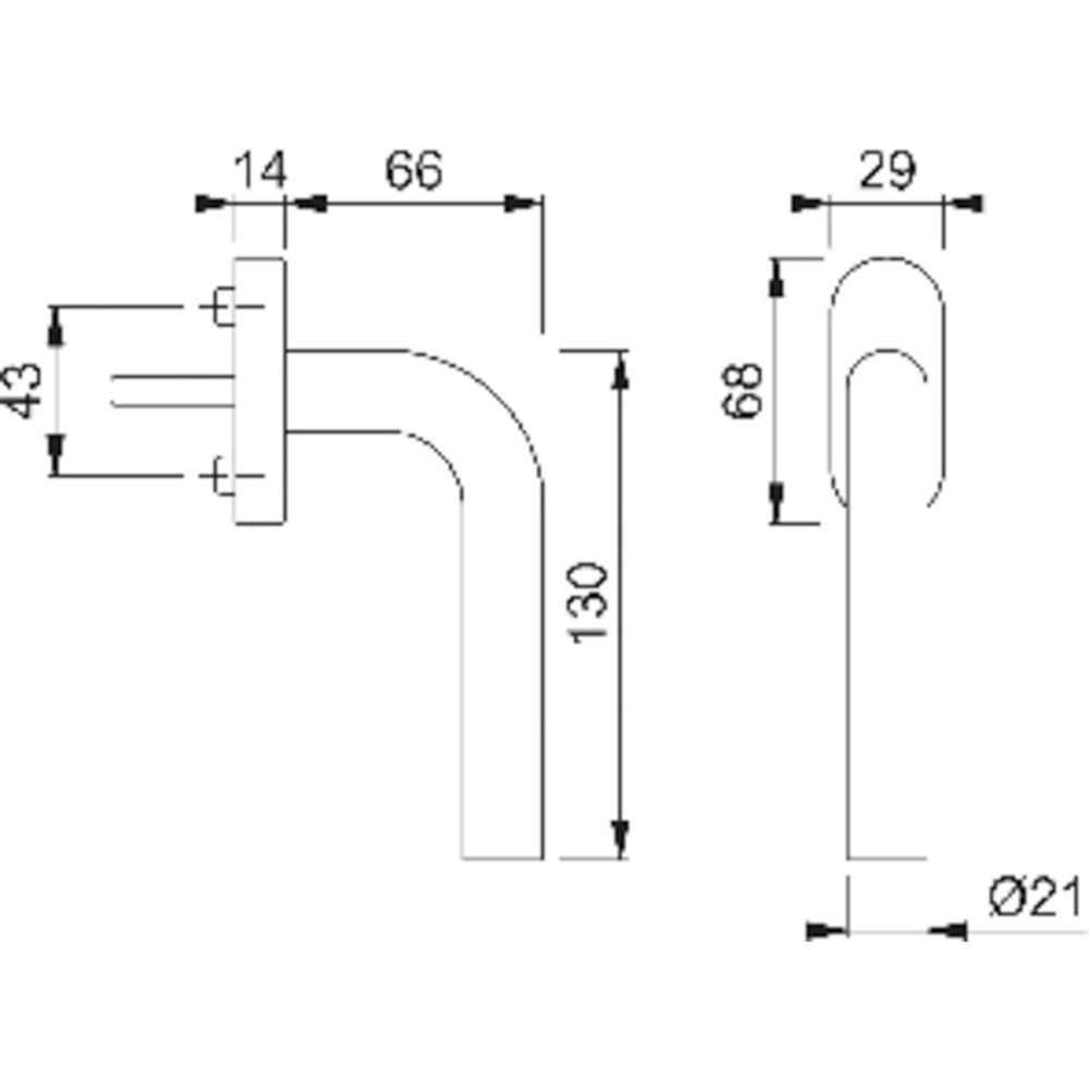 HOPPE® Fenstergriff VK7 Produktbild img2 L
