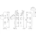 HOPPE® WET-SI-WSG,Langsch.,Profilzylinder gelocht,8/72,Vitória 76G/3332ZA/3410/1515,F1 Produktbild img2 S