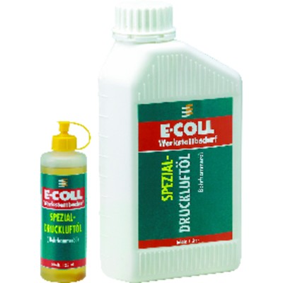 Produktbild von E-COLL - Druckluftöl (Bohrhammeröl) silikonfrei, sprühfähig 1 Liter Flasche