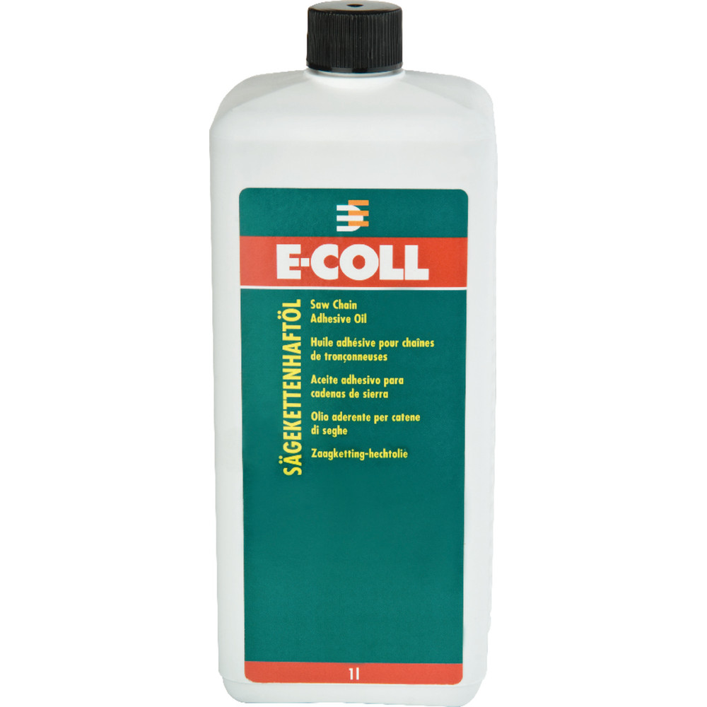 E-COLL Sägeketten-Haftöl für Motor- und Elektrokettensägen 1 Liter Flasche Produktbild img2 L