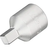 HAZET Öldienst Schraubendreher-Steckschlüsseleinsatz 3702 ∙ 1/2 Zoll (12,5 mm) Vierkant hohl ∙ Innen Vierkant Profil ∙ SW 8 mm Produktbild