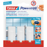 tesa® Powerstrips Haken Small Oval chrom Produktbild