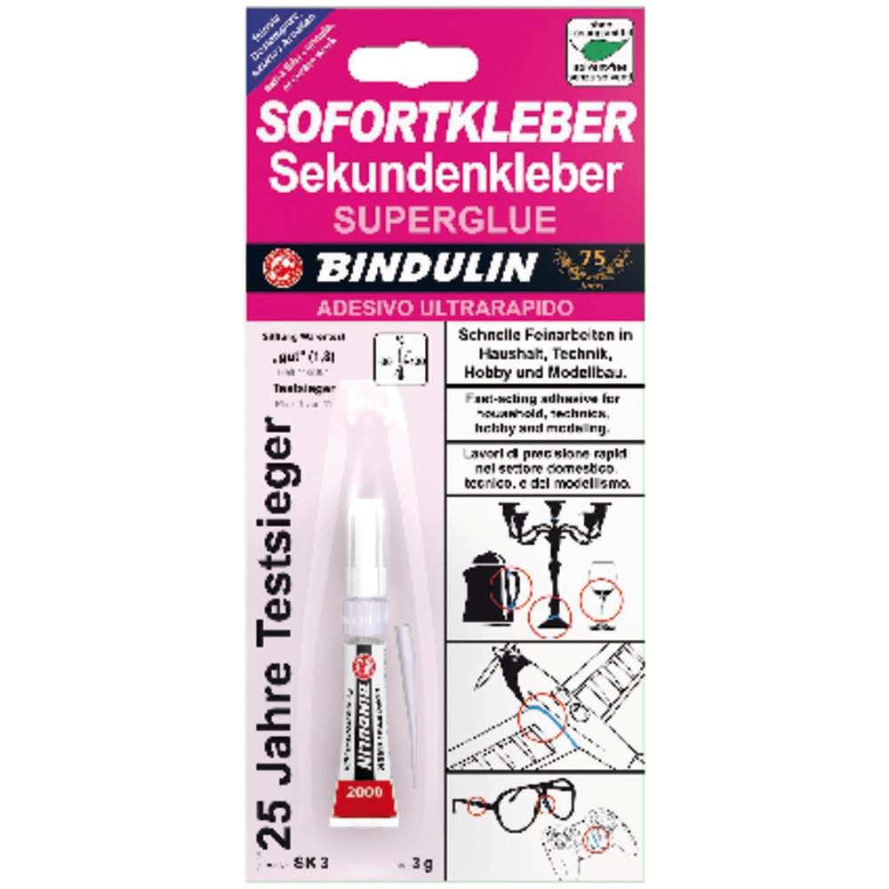 BINDULIN Sofortkleber 3g SK3 Produktbild img1 L