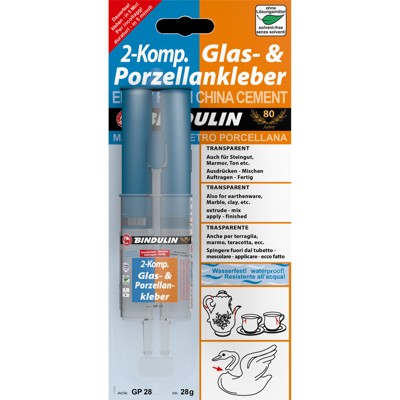 Produktbild von BINDULIN - Glas- und Porzellankleber GP28, 28g