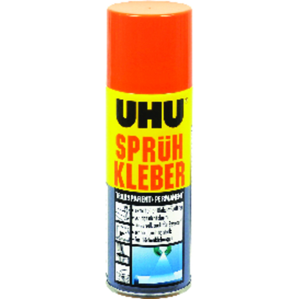UHU® SPRÜHKLEBER permanent + transparent Produktbild img1 L