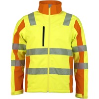 Produktbild von ASATEX® - Prevent® Trendline Softshelljacke, warngelb/warnorange, Größe L