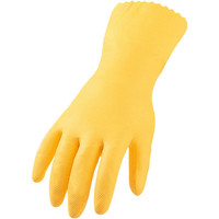 ASATEX® Haushalts-Handschuhe, Latex gelb, vollbeschichtet, lebensmittelgeeignet, Größe 8 Produktbild