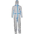 Produktbild von ASATEX® - Schutzoverall Tyvek® 600 Plus CHA5a TOKV, weiß/blau, Größe XL