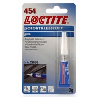 Produktbild von LOCTITE® - 454 Kunststoff-Sofortklebstoff farblos, hochviskos, 3gr Tube VE 12