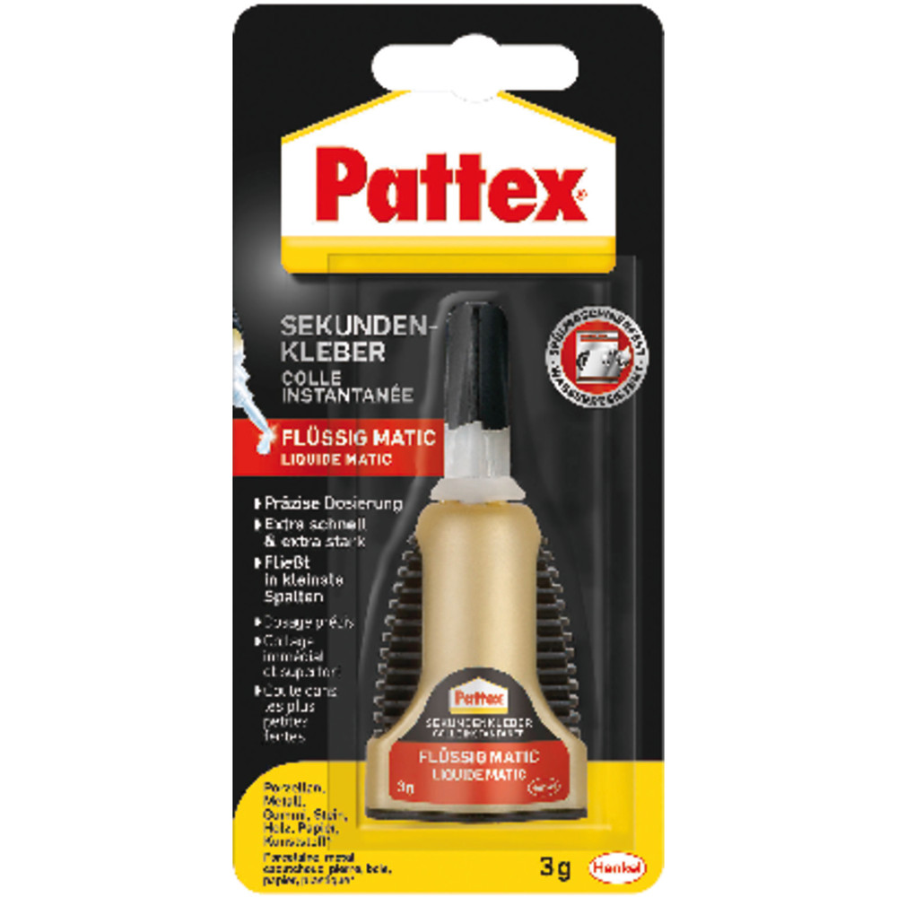 Pattex® Sekundenkleber Matic flüssig 3g Produktbild img1 L
