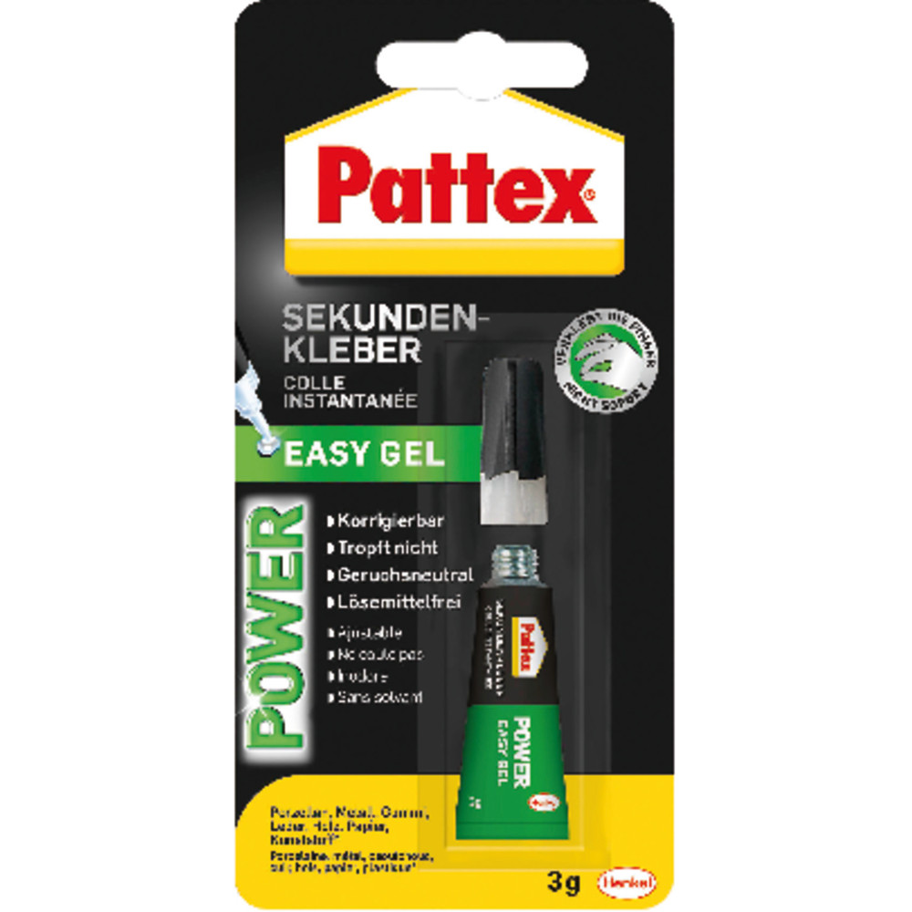 Pattex® Sekundenkleber Power Easy Gel 3g Produktbild img1 L