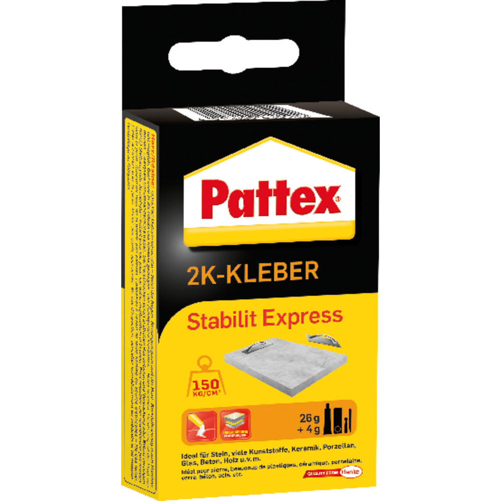 Pattex Stabilit Express 2K Klebstoff hochfest, schnellhärtend 30gr Packung Produktbild img1 L