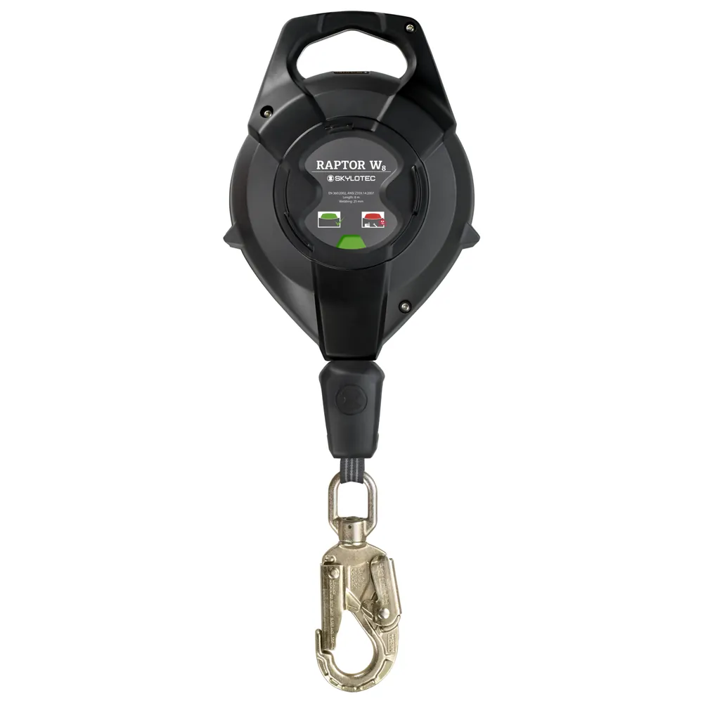 SKYLOTEC RAPTOR W8, Höhensicherungsgerät, schwarz, Alu, Stahl, KST, PES, 8m Produktbild img1 L