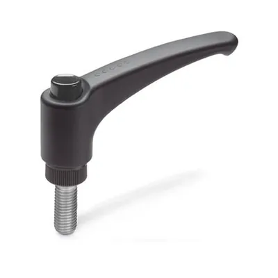 Produktbild von Ganter Norm® - Verstellbare Klemmhebel, Kunststoff, Gewindestift Edelstahl, mit