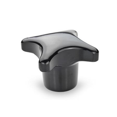 Produktbild von Ganter Norm® - Kreuzgriffe, Kunststoff, Buchse Edelstahl (6335-KU-63-M12-K-NI)
