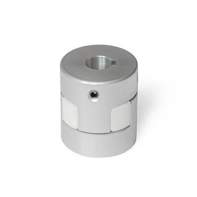 Produktbild von Ganter Norm® - Elastomer-Klauenkupplungen mit Gewindestift (2241-30-K14-14-AL-W