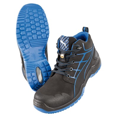 Produktbild von Puma Safety - Sicherheits-Knöchelstiefel Krypton Blue Mid, S3 ESD SRC, schwarz,