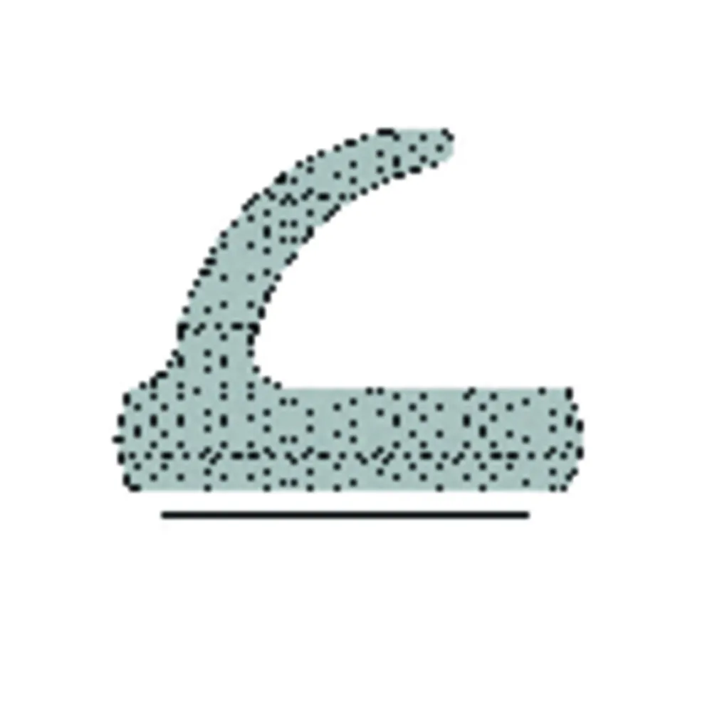 TRELLEBORG FT-Fensterdichtung, SD094, weiß, selbstklebend, EPDM-Zellkautschuk Produktbild img1 L
