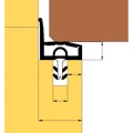 Produktbild von TRELLEBORG - Zimmertür-Dichtung,mit Ausreißsteg,L5011,TSP-Flex weiß