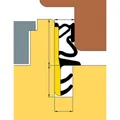 TRELLEBORG FT-Flügelfalzdichtung, L6050, schwarz, Nutbefestigung, TSP-LAN Produktbild img2 S