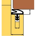 Produktbild von TRELLEBORG - Zimmertür-Dichtung,SC432,Silikon weiß