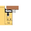 Produktbild von TRELLEBORG - Zimmertür-Türdichtung,SD014,TSP-Flex weiß