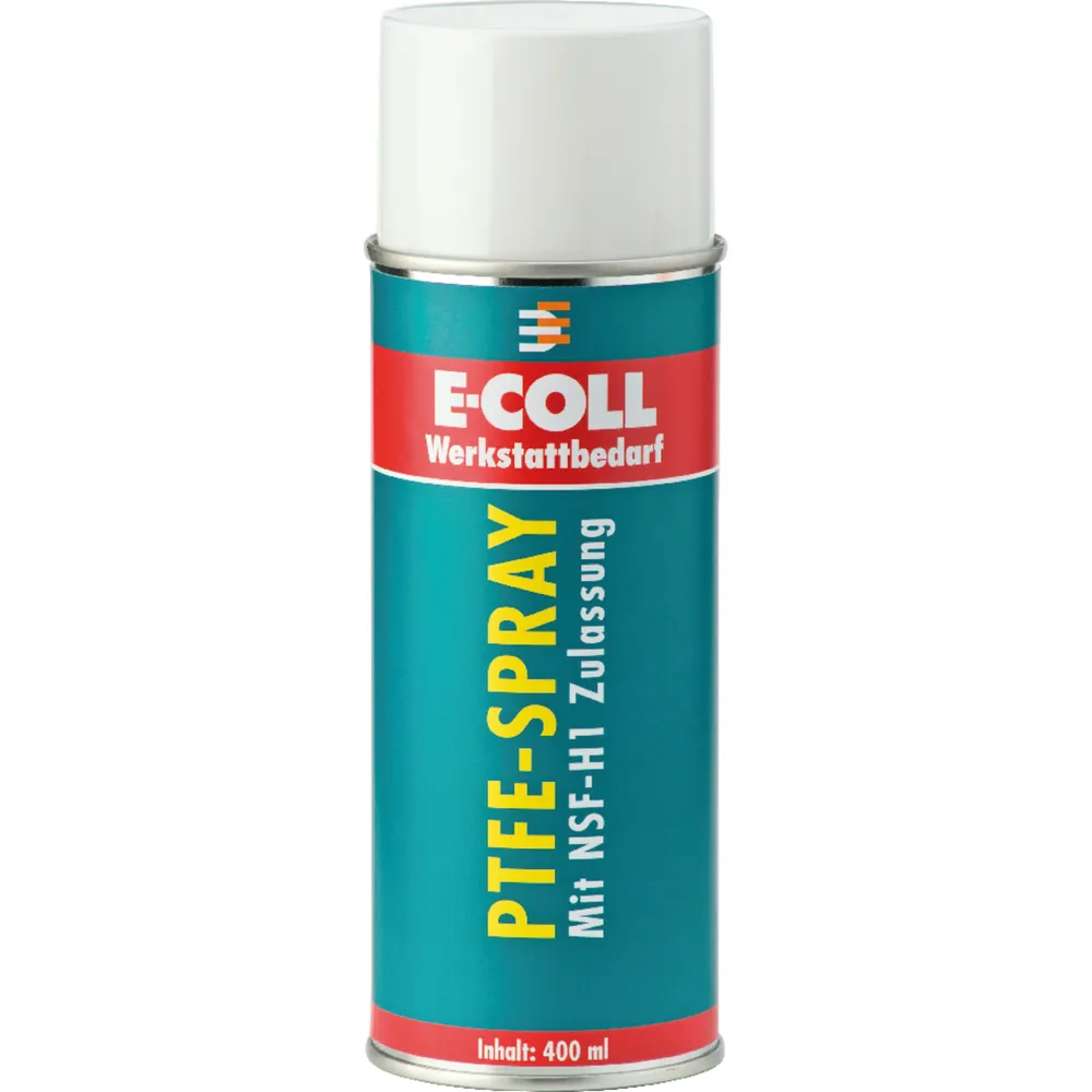 E-COLL PTFE-Spray NSF-H1 Zulassung fett-/silikon-/harz-/säurefrei 400ml Dose Produktbild img2 L