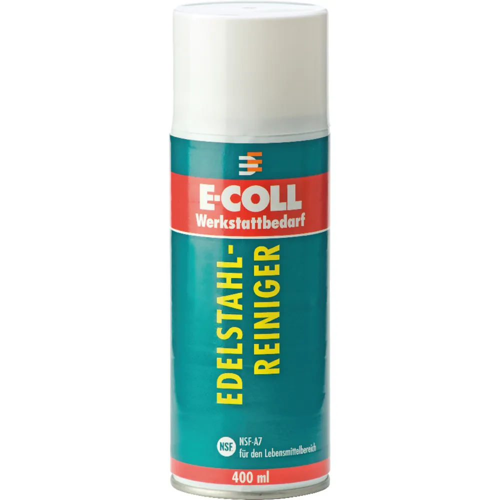 E-COLL Edelstahlreiniger mit NSF-A7 Lebensmittelbereiche Zulassung 400ml Dose Produktbild img2 L