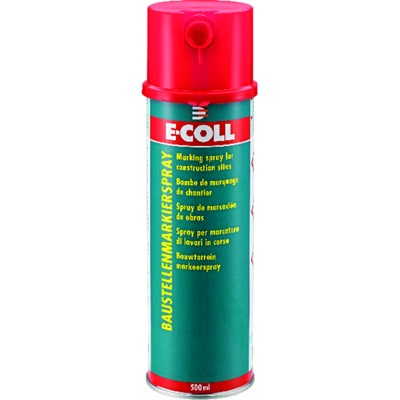 Produktbild von E-COLL - Baustellen-Markierspray Acrylatbasis mit Schreibdüse blau 500ml Dose