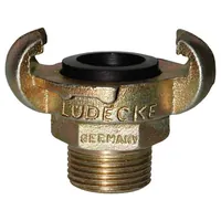 LÜDECKE Klauenkupplung starr, Temperguss, max. PN 10 bar, Außengewinde Produktbild