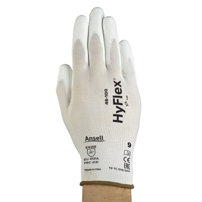 Produktbild von Ansell® - Mechanischer Schutzhandschuh HyFlex® 48-100, weiß, Größe 9 WW