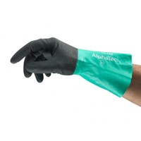 Produktbild von Ansell® - Handschuh AlphaTec 58-128 schwarz/grün, Größe 8