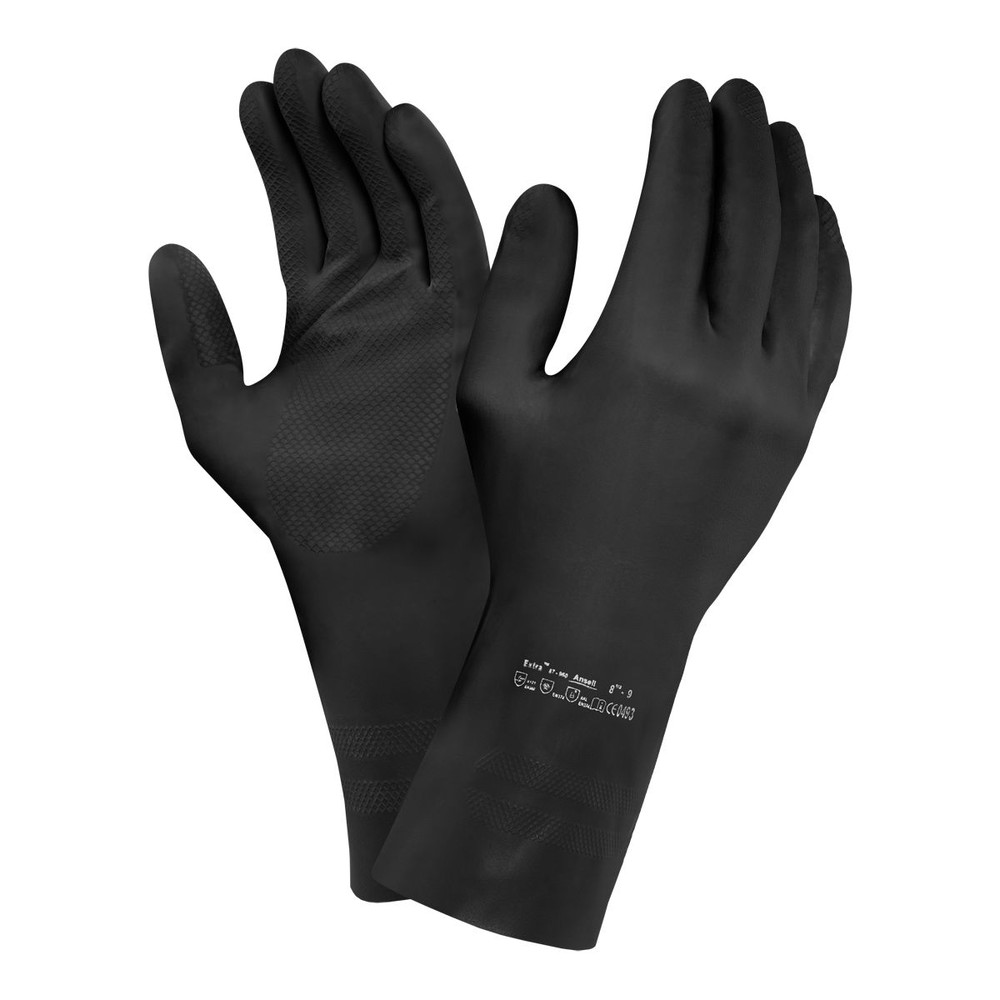 Ansell Chemikalienschutzhandschuh Extra™ 87-950, Kat. III, schwarz, Größe 9,5-10 Produktbild img1 L