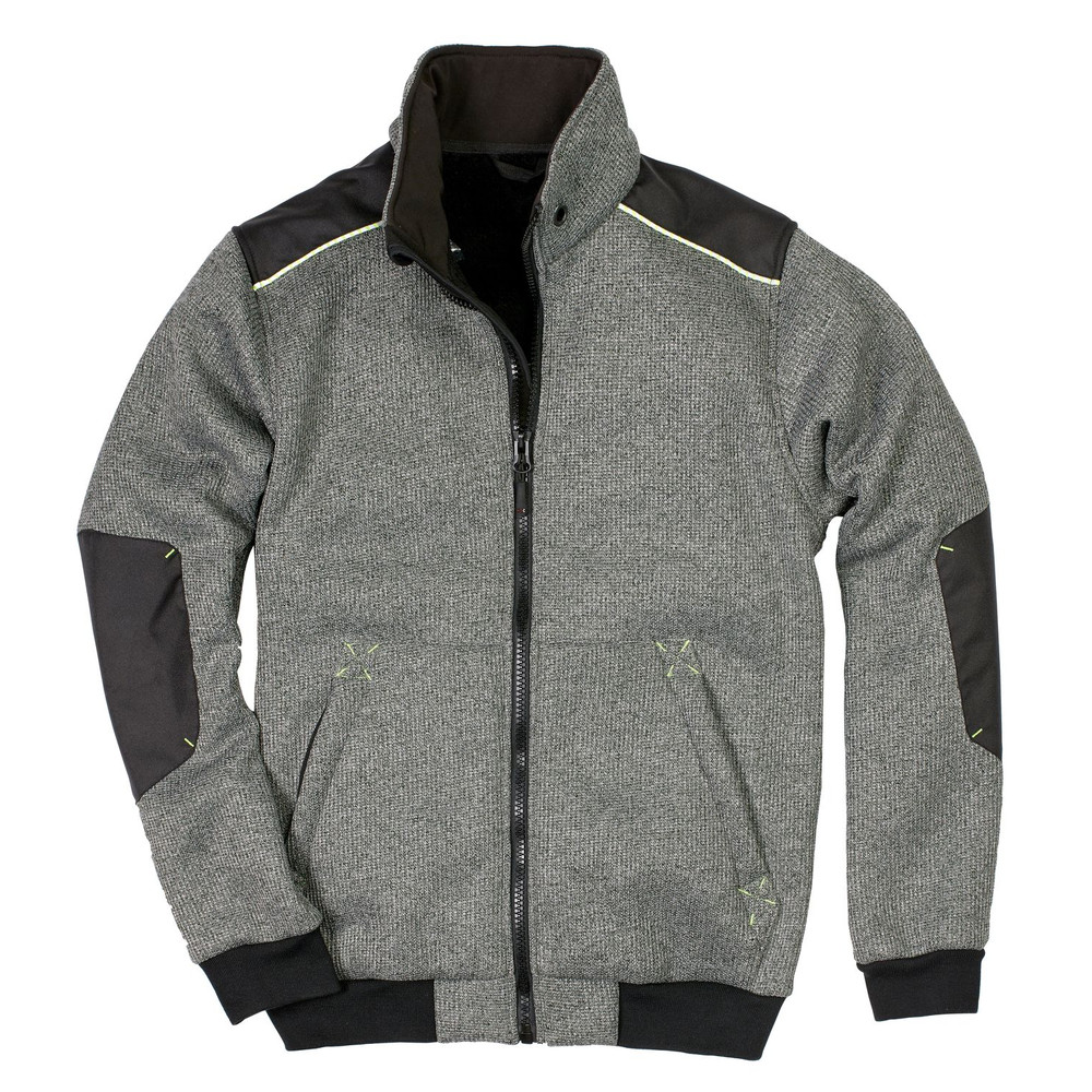 SCHEIBLER workwear Strick-Blouson Piering, grau-meliert, Größe XL Produktbild img1 L