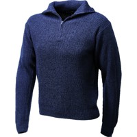 Produktbild von ELUTEX - Troyer-Pullover, mit RV, marine, Größe L