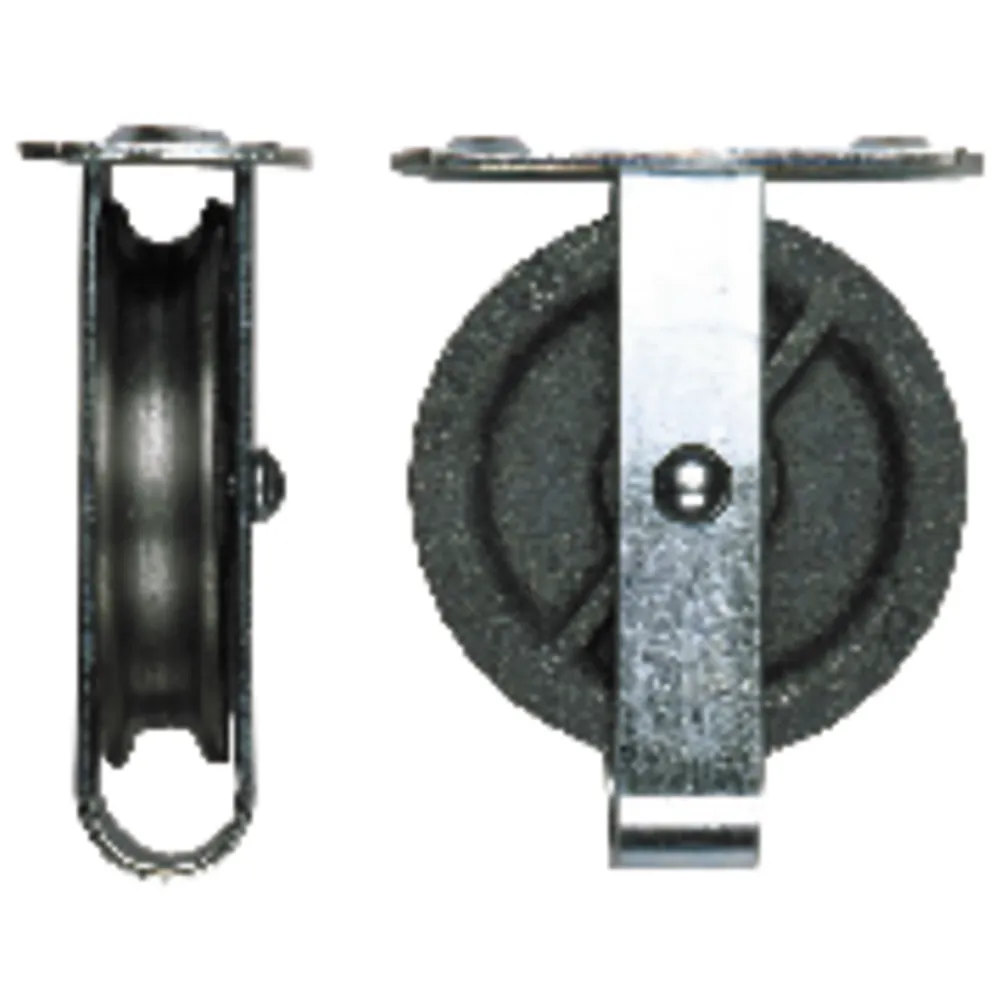 HBS Betz Stehrolle Nr. 496, mit Längsplatte + Bügel, Guss Produktbild img1 L