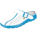 Produktbild von ABEBA® - Berufsclog Dynamic 37312, OB FO SRC ESD, weiß/blau, Größe 38