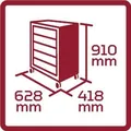 GEDORE R21562002 Werkzeugsatz im Werkstattwagen MECHANIC schwarz 166-teilig Produktbild img6 S