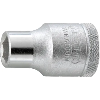 Produktbild von GEDORE - Steckschlüsseleinsatz, Nuss, 1/2", 6-kant, 9mm Weite, 19 9, verchromt