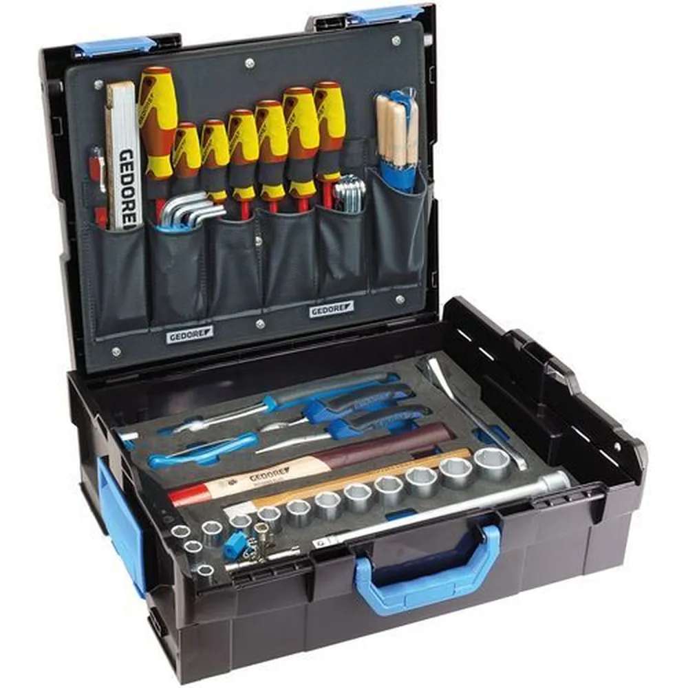 GEDORE Werkzeugkoffer L-BOXX 136 58-teilig, Hand-/Heimwerker, Kunststoffkoffer, 1100-01 Produktbild img2 L