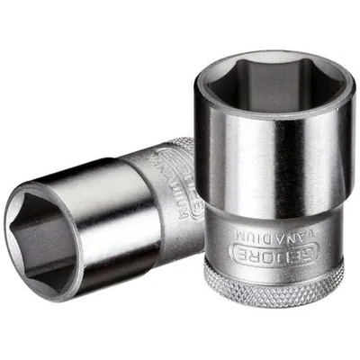 Produktbild von GEDORE - Steckschlüsseleinsatz, Nuss, 1/2", 6-kant, 9mm Weite, 19 9, verchromt