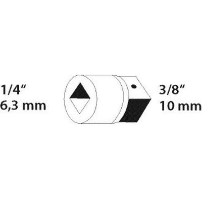 Produktbild von GEDORE - 2030 Vergrößerungsstück 1/4" auf 3/8"