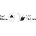 Produktbild von GEDORE - Reduzierstück, 3/4" - 1/2", für Steckschlüsseleinsätze, Stiftsicherung