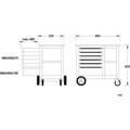 Produktbild von GEDORE - 1502 Rollwerkbank mit 6 Schubladen