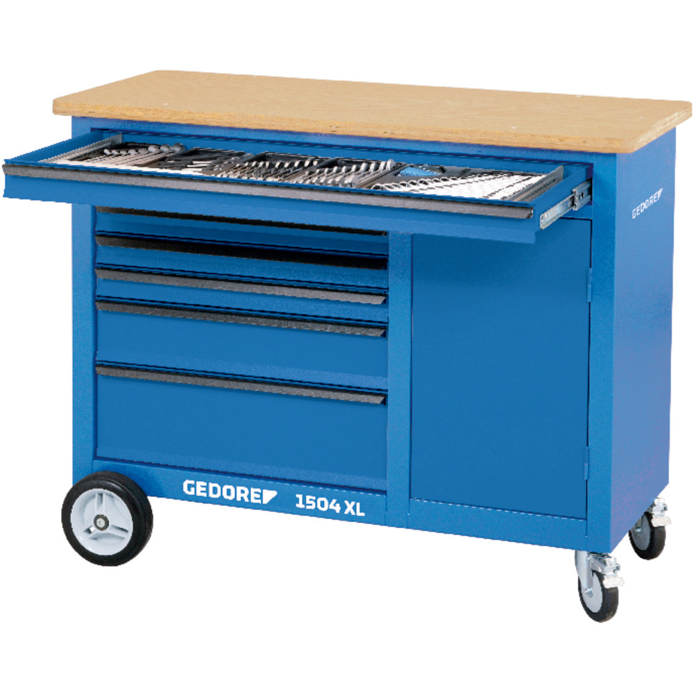 GEDORE WHL-L7-TS-147 Werkzeugwagen workster highline mit 147-teiligen Werkzeugsortiment Produktbild img2 L