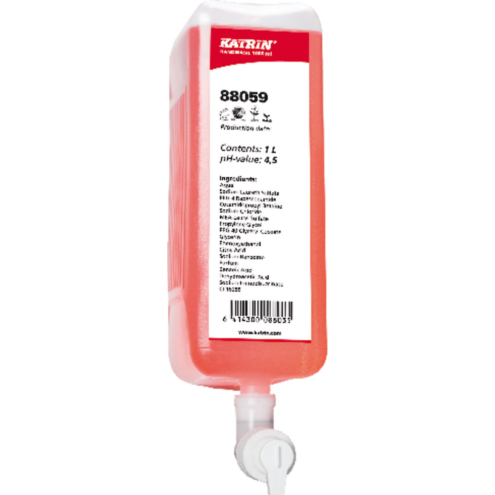 KATRIN® Handwaschseife 6x1l Mit Pumpe Produktbild img1 L
