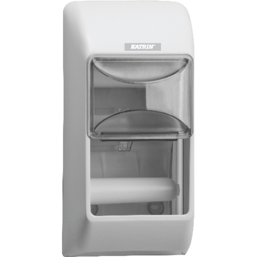 KATRIN® Toilettenpapierspender f. 2 Rollen,weiß Produktbild img1 L