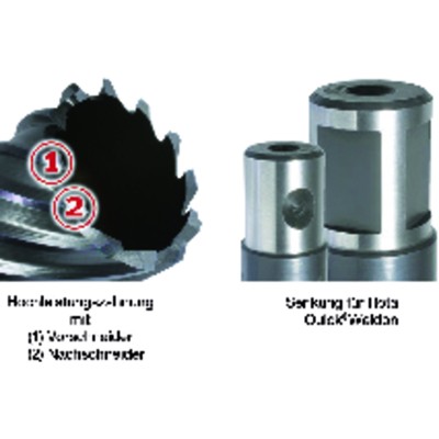 Produktbild von ALFRA® - Kernbohrer HSS-Co RQX 12 x 25mm