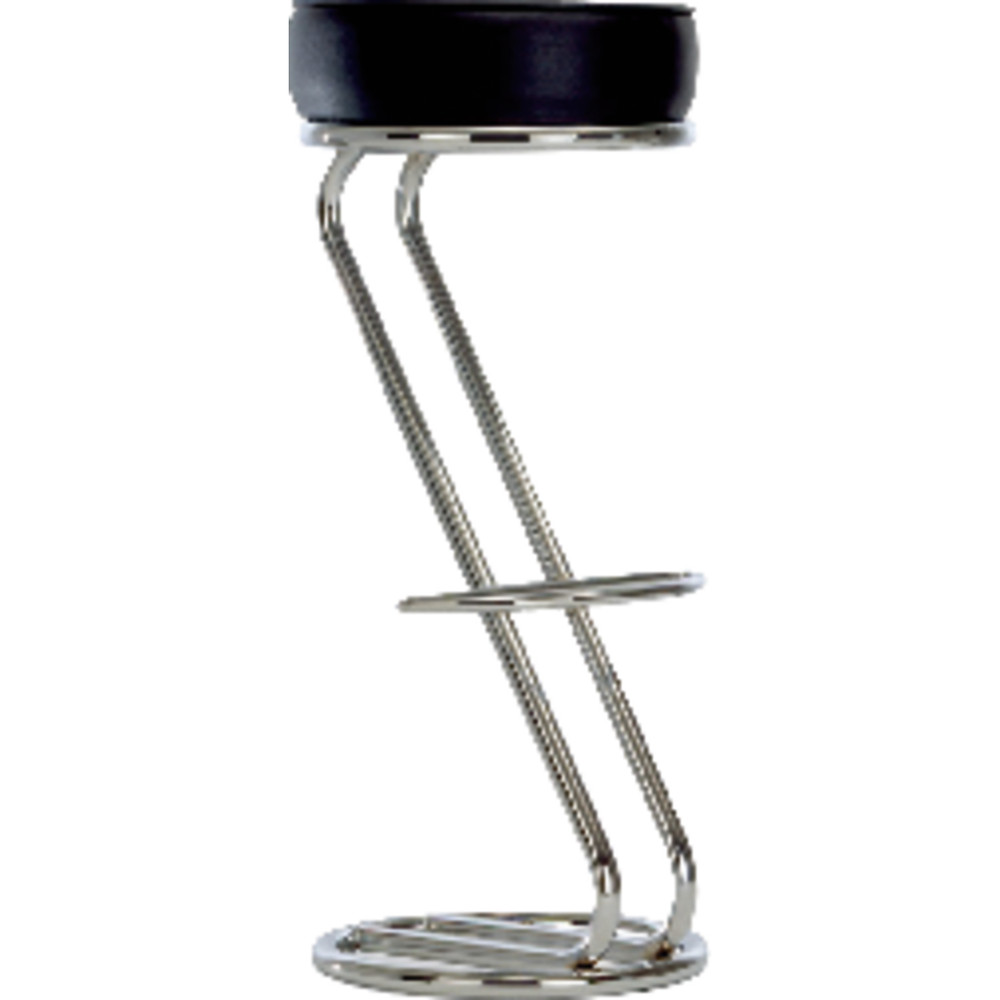 Bistrohocker ZETA H=830mmchrom/schwarz Produktbild img1 L