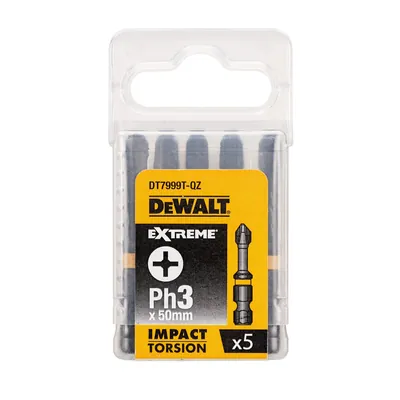 Produktbild von DeWALT - Torsion Bit schlagfest PH3 50mm, 5 Stück